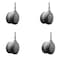 Service Caster 3'' Gray Heavy Duty Floor Safe Twin Wheel Caster 5/16 Grip Neck Stem , 4PK SCC-GN02S75-TPR-GRY-4 - alternate 1